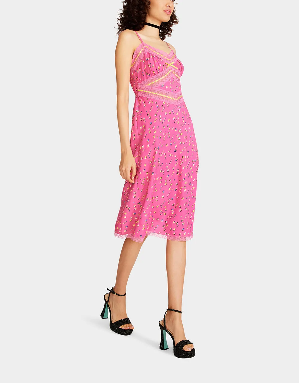 BETSEYS SLEEVELESS RIBBON DRESS PINK sold by Betsey Johnson product image thumbnail 2