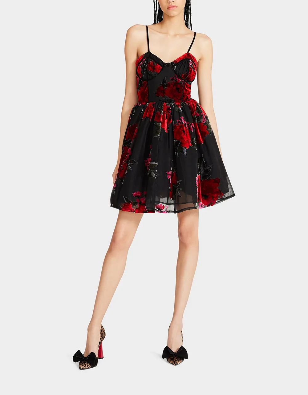LUCIA MINI DRESS RED MULTI sold by Betsey Johnson