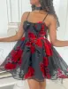 LUCIA MINI DRESS RED MULTI sold by Betsey Johnson