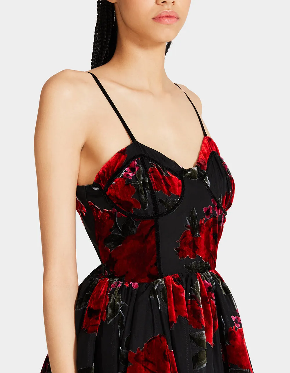 LUCIA MINI DRESS RED MULTI sold by Betsey Johnson product image thumbnail 4
