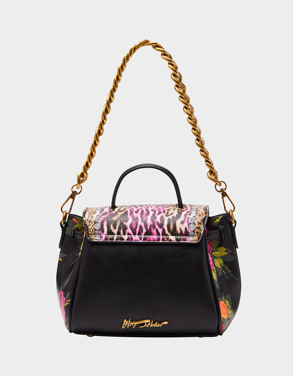 LEOPARD FLORAL SATCHEL MULTI sold by Betsey Johnson product image thumbnail 5