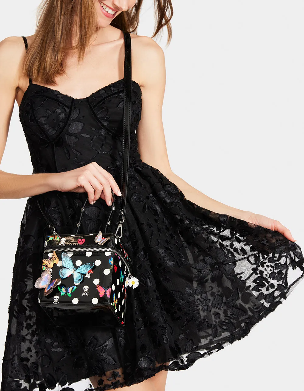 BUTTERFLY BOX BAG DOTS sold by Betsey Johnson product image thumbnail 3