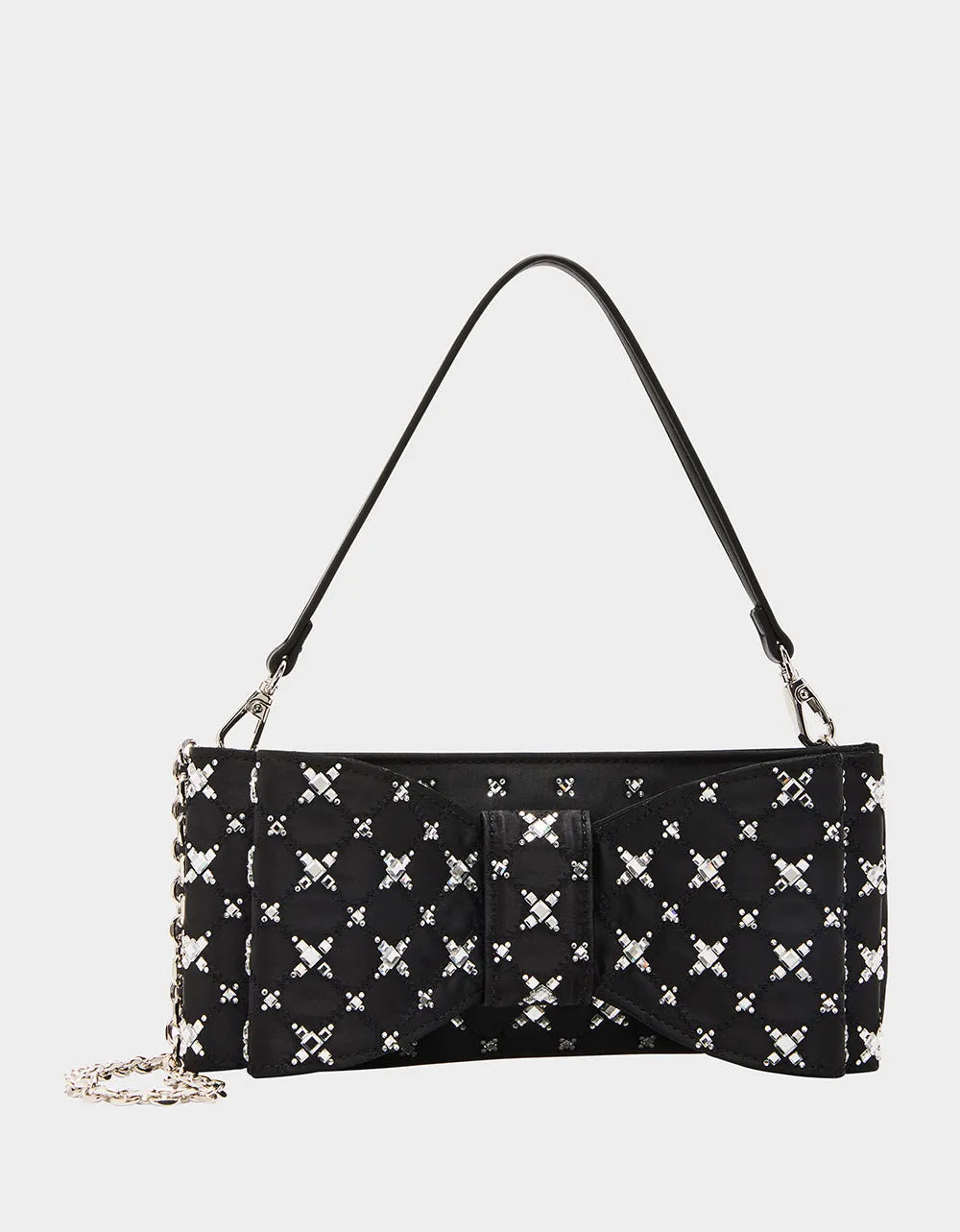 TIE THE KNOT BOW BAG BLACK sold by Betsey Johnson