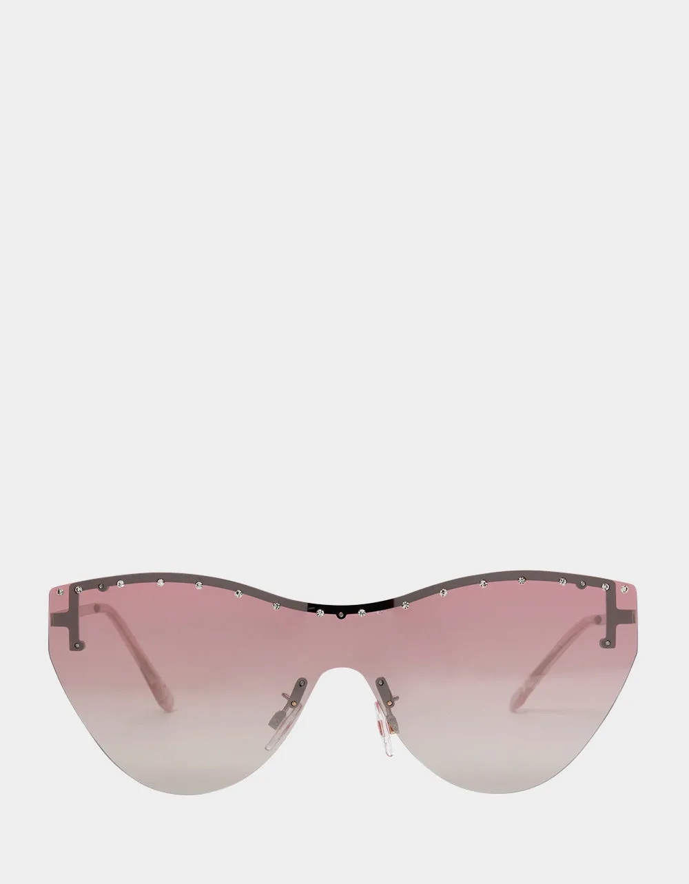 BETSEYS CURVED SHIELD SUNNIES PINK sold by Betsey Johnson