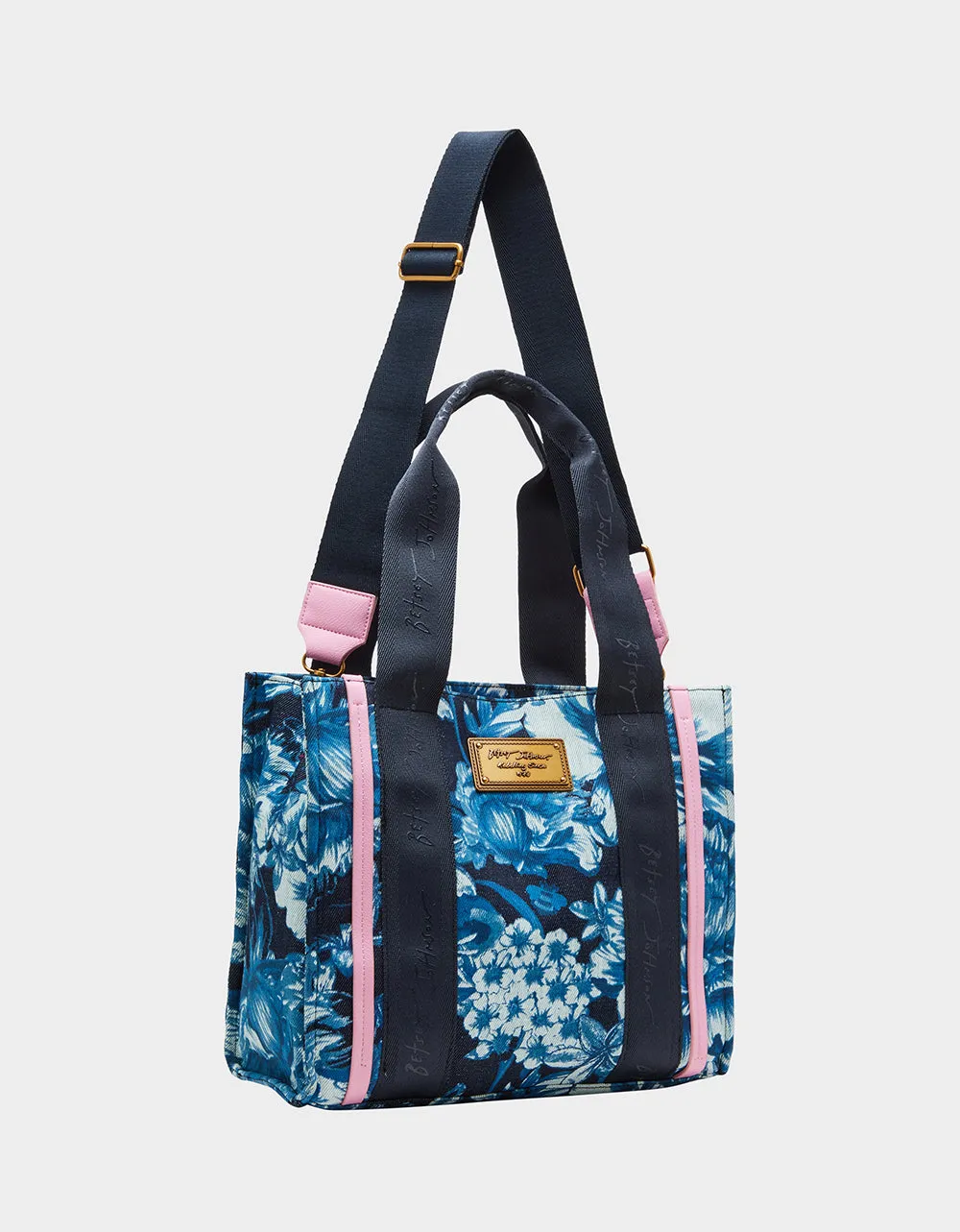 SMALL DENIM TOTE BLUE sold by Betsey Johnson product image thumbnail 4