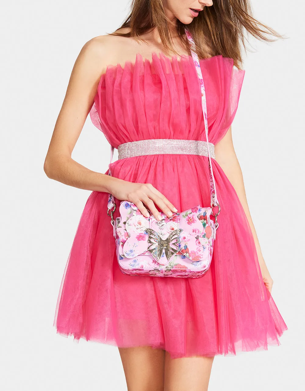 FLIGHTS OF FANCY RUFFLE PINK FLORAL sold by Betsey Johnson product image thumbnail 2