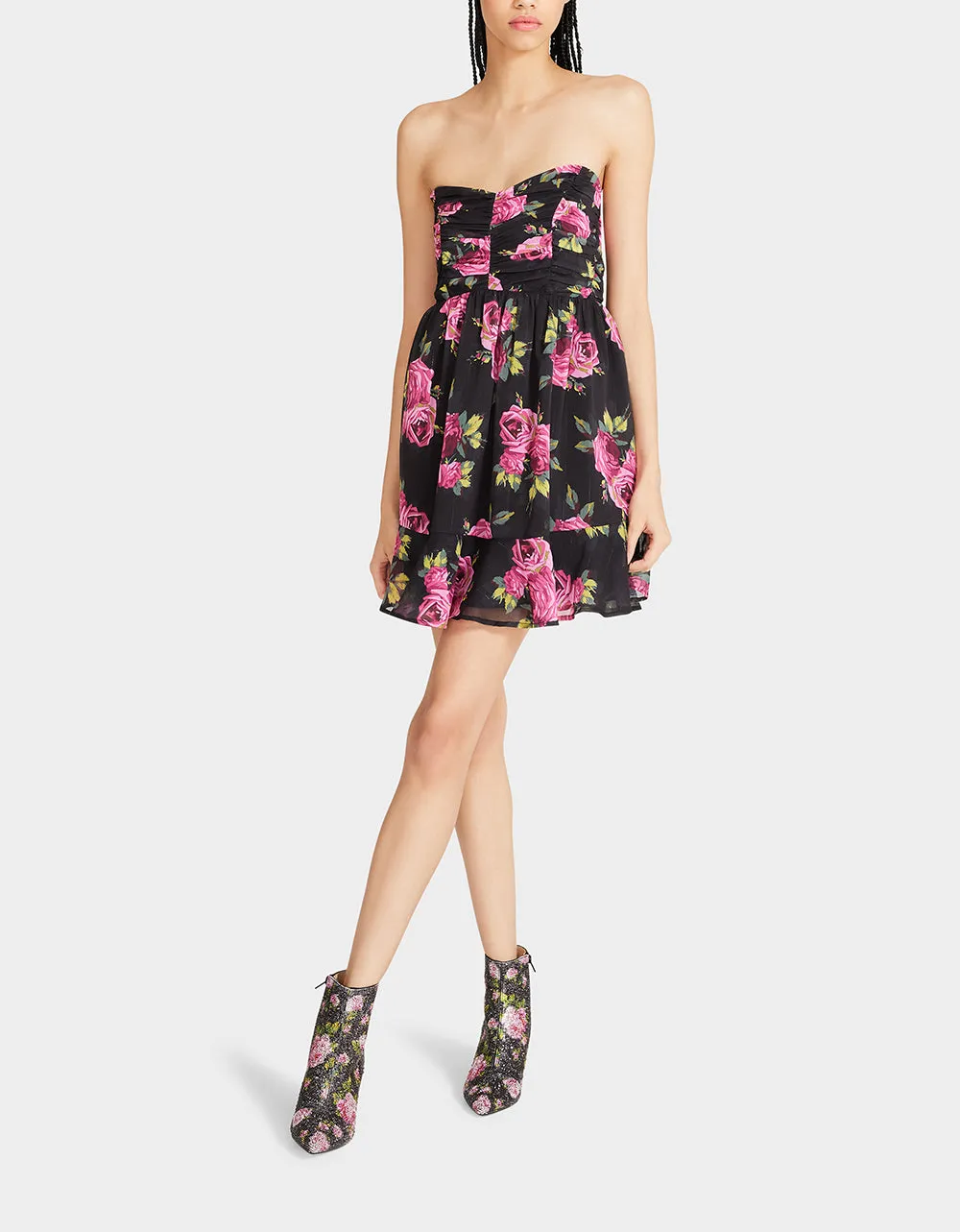 MARISSA MINI DRESS BLACK MULTI sold by Betsey Johnson product image thumbnail 4