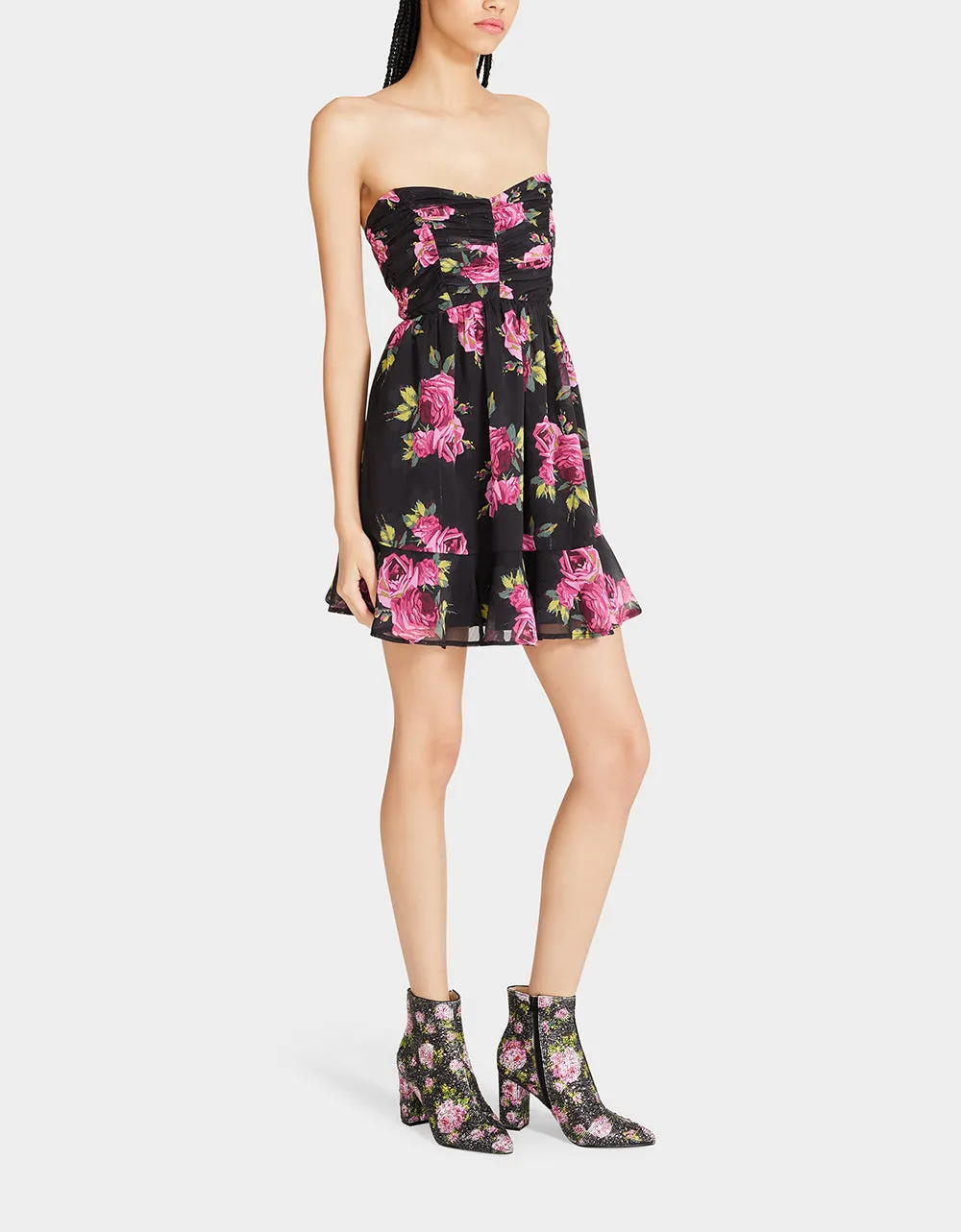 MARISSA MINI DRESS BLACK MULTI sold by Betsey Johnson product image thumbnail 5