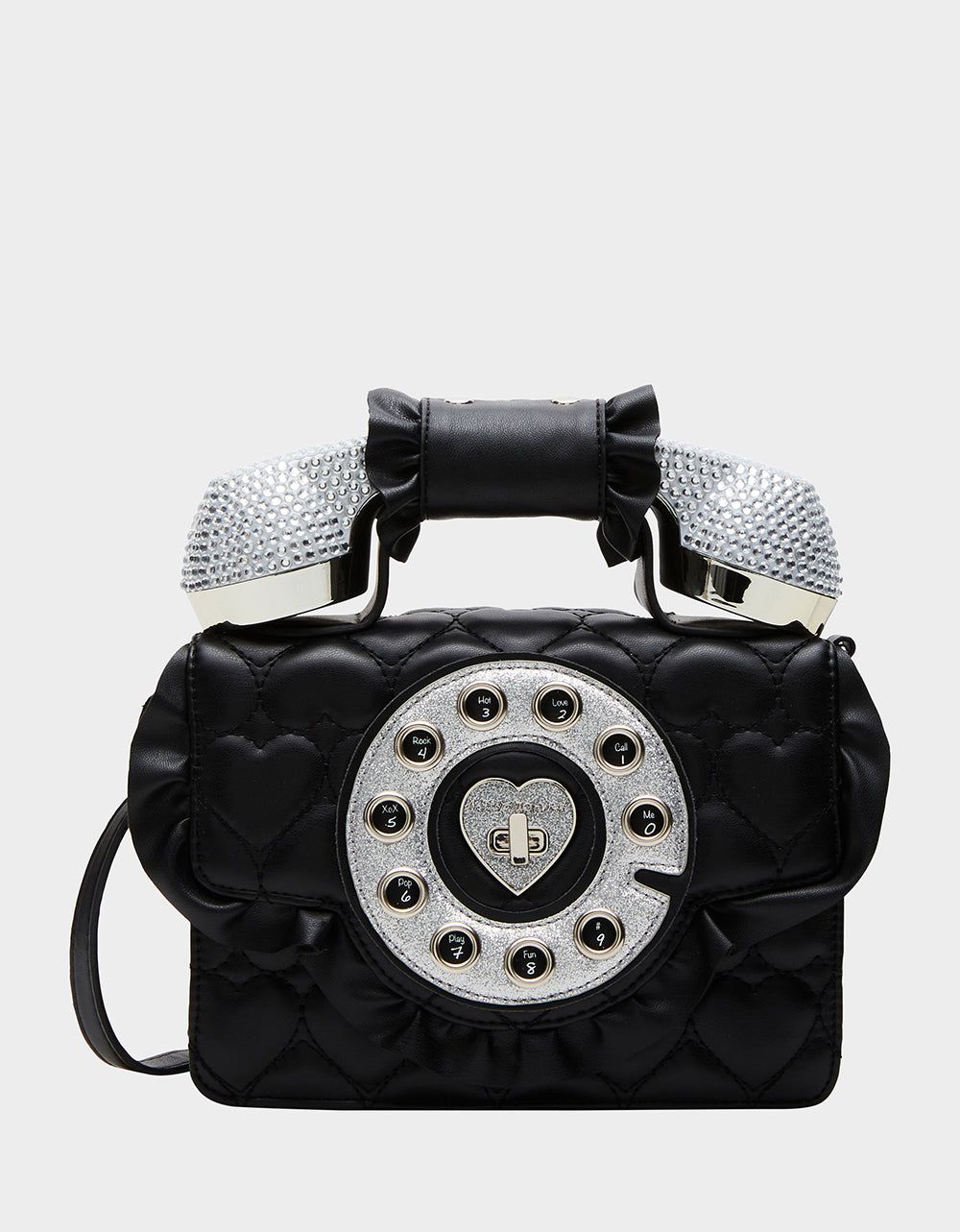 KITSCH RUFFLE PHONE BAG BLACK sold by Betsey Johnson