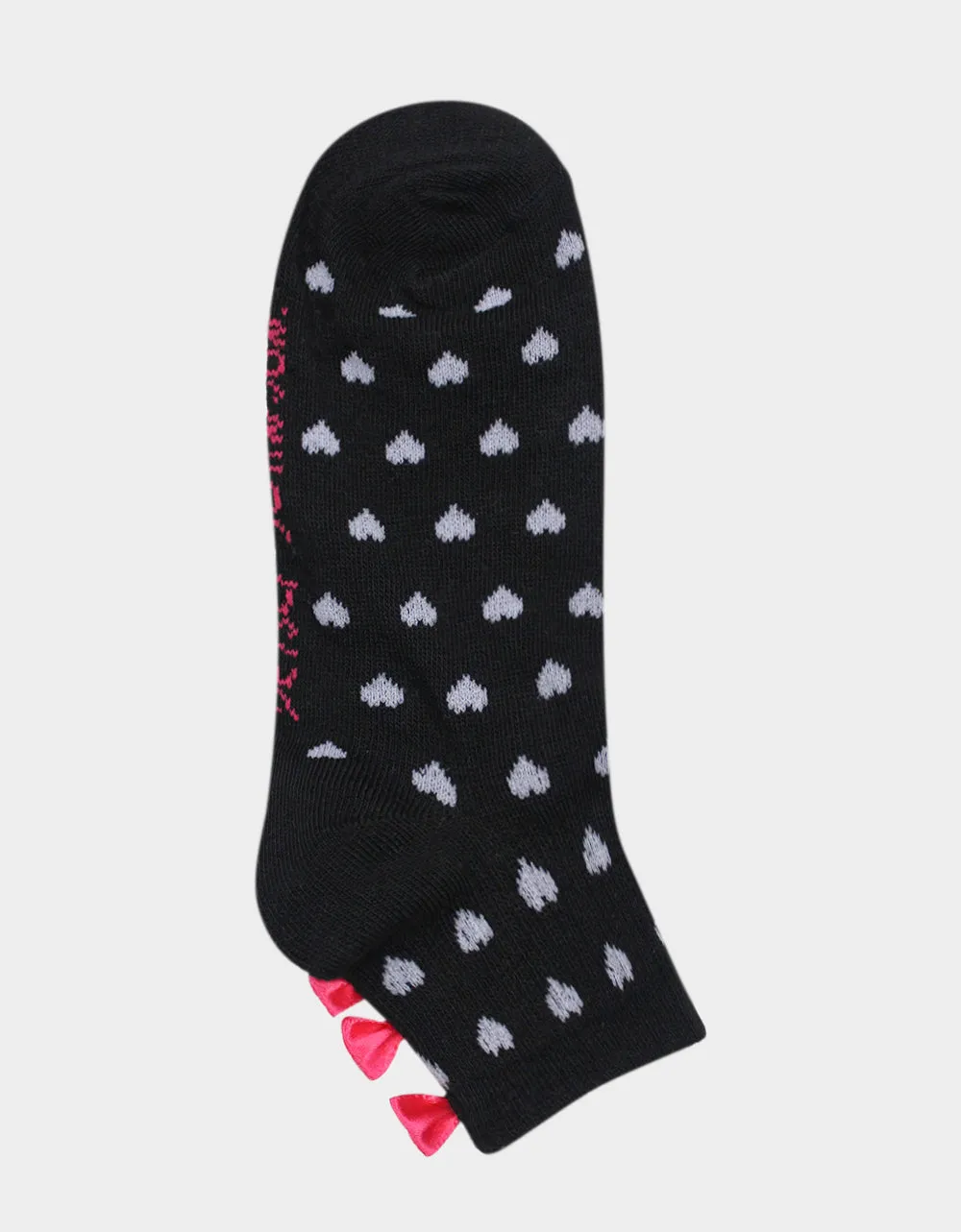 BETSEYS POLKA HEARTS 6 PACK BLACK sold by Betsey Johnson product image thumbnail 2