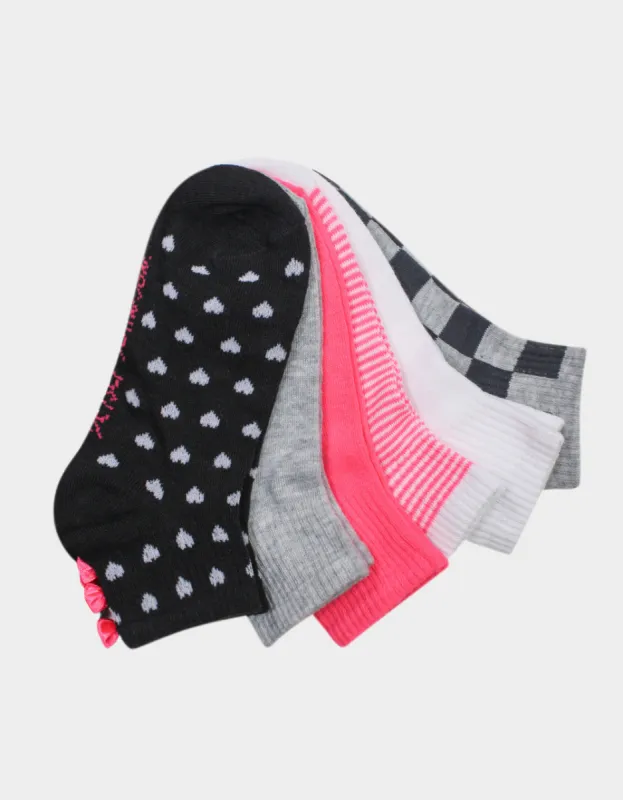 BETSEYS POLKA HEARTS 6 PACK BLACK sold by Betsey Johnson