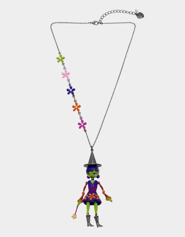 GHOUL FRIENDS WITCH LONG PENDANT MULTI sold by Betsey Johnson