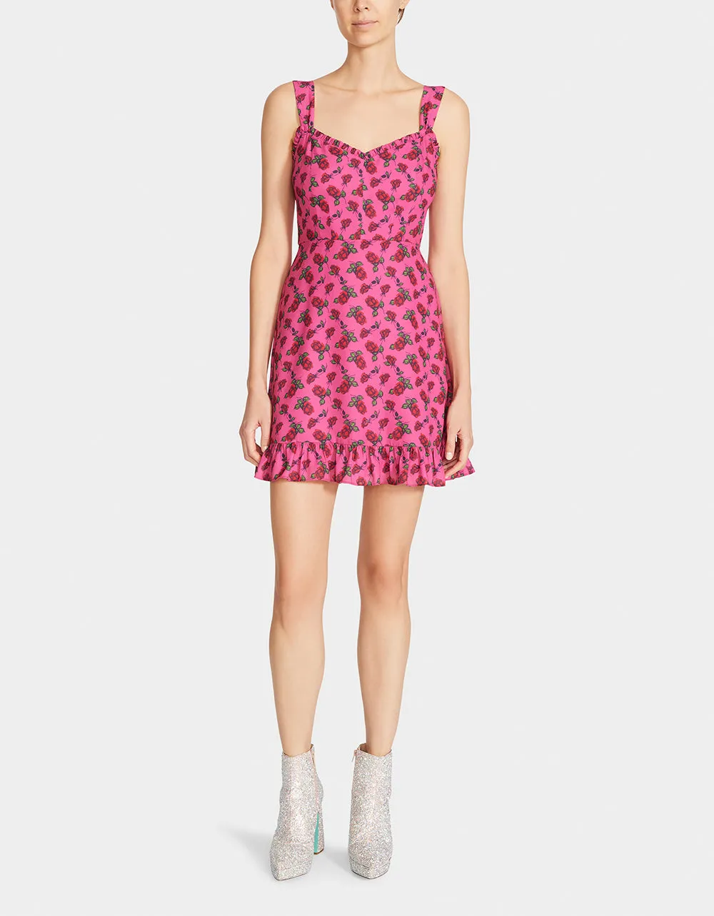 THORNS AND ROSES DRESS PINK sold by Betsey Johnson