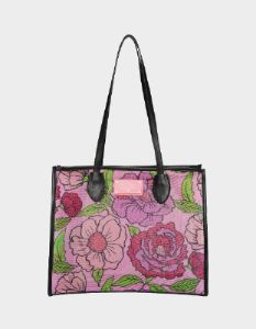 MESHIN AROUND TOTE PINK sold by Betsey Johnson