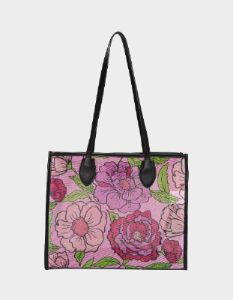 MESHIN AROUND TOTE PINK sold by Betsey Johnson