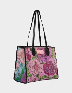 MESHIN AROUND TOTE PINK sold by Betsey Johnson