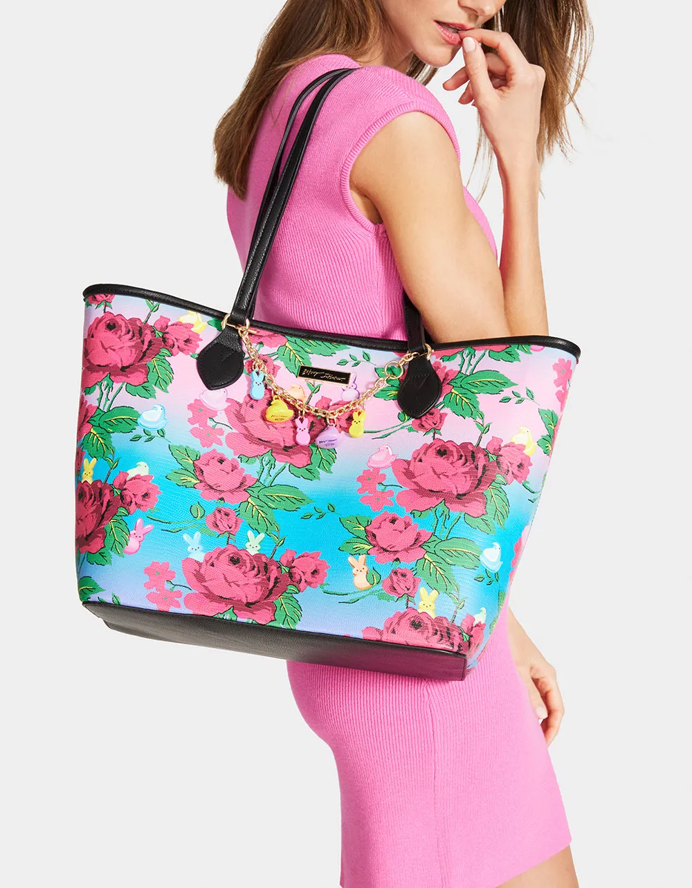 PEEPS® CHARM BRACELET TOTE PINK MULTI sold by Betsey Johnson product image thumbnail 2