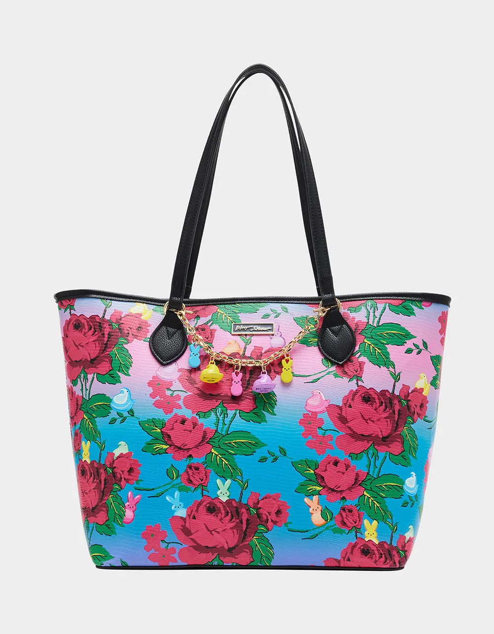 PEEPS® CHARM BRACELET TOTE PINK MULTI sold by Betsey Johnson