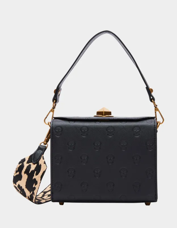SKULLICIOUS BOX BAG BLACK | RE:LUV sold by Betsey Johnson