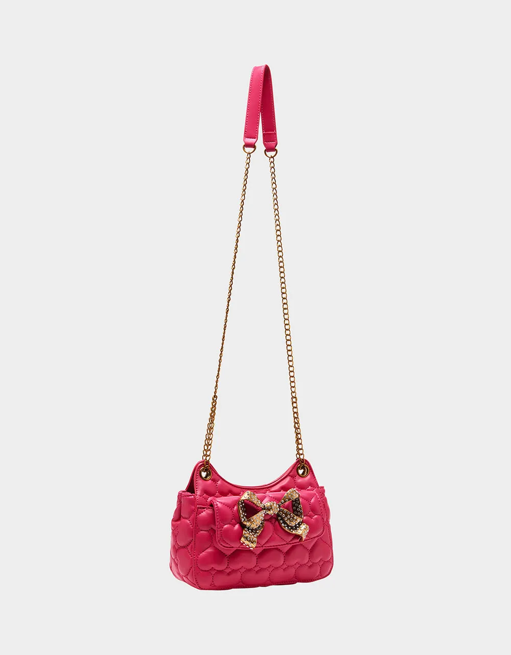 SHE BOWS CROSSBODY PINK | RE:LUV sold by Betsey Johnson product image thumbnail 2