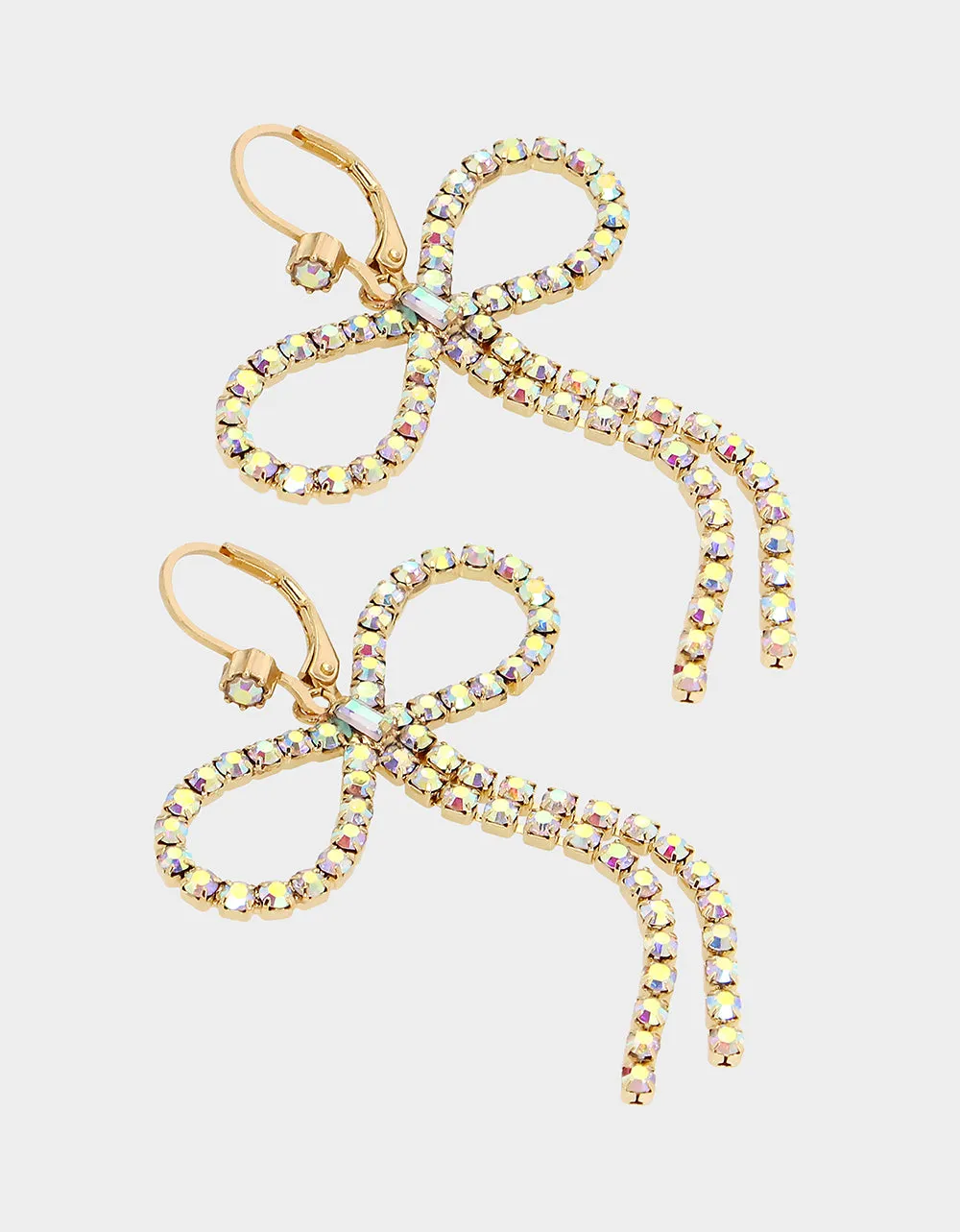 BOW DROP EARRINGS GOLD sold by Betsey Johnson product image thumbnail 2