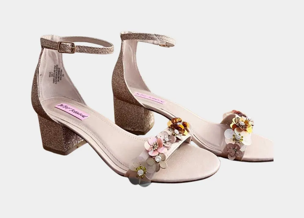 ADALEE GLITTER BLOCK HEEL | RE:LUV sold by Betsey Johnson