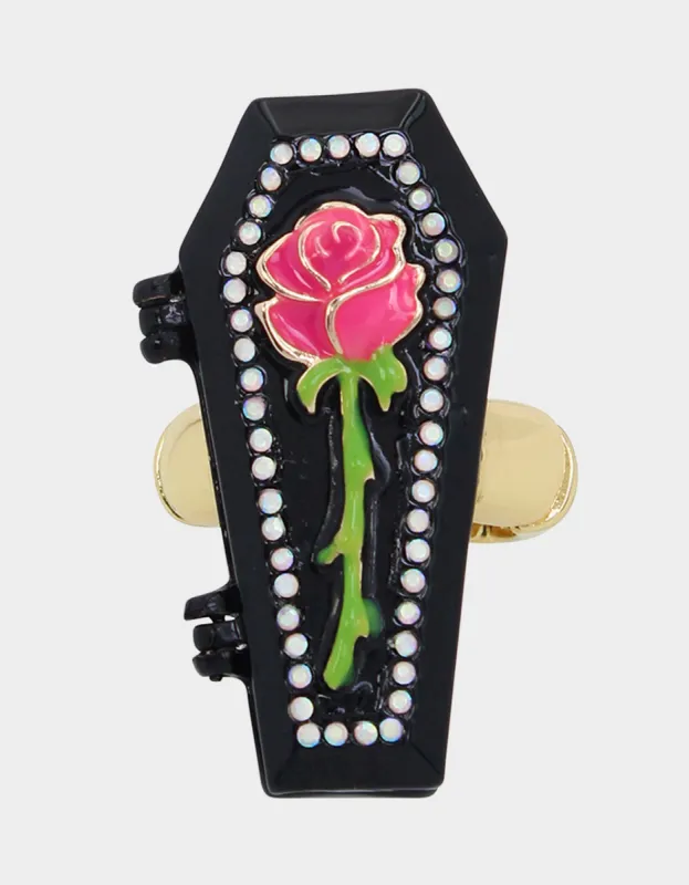 GHOUL FRIENDS COFFIN STRECH RING MULTI sold by Betsey Johnson