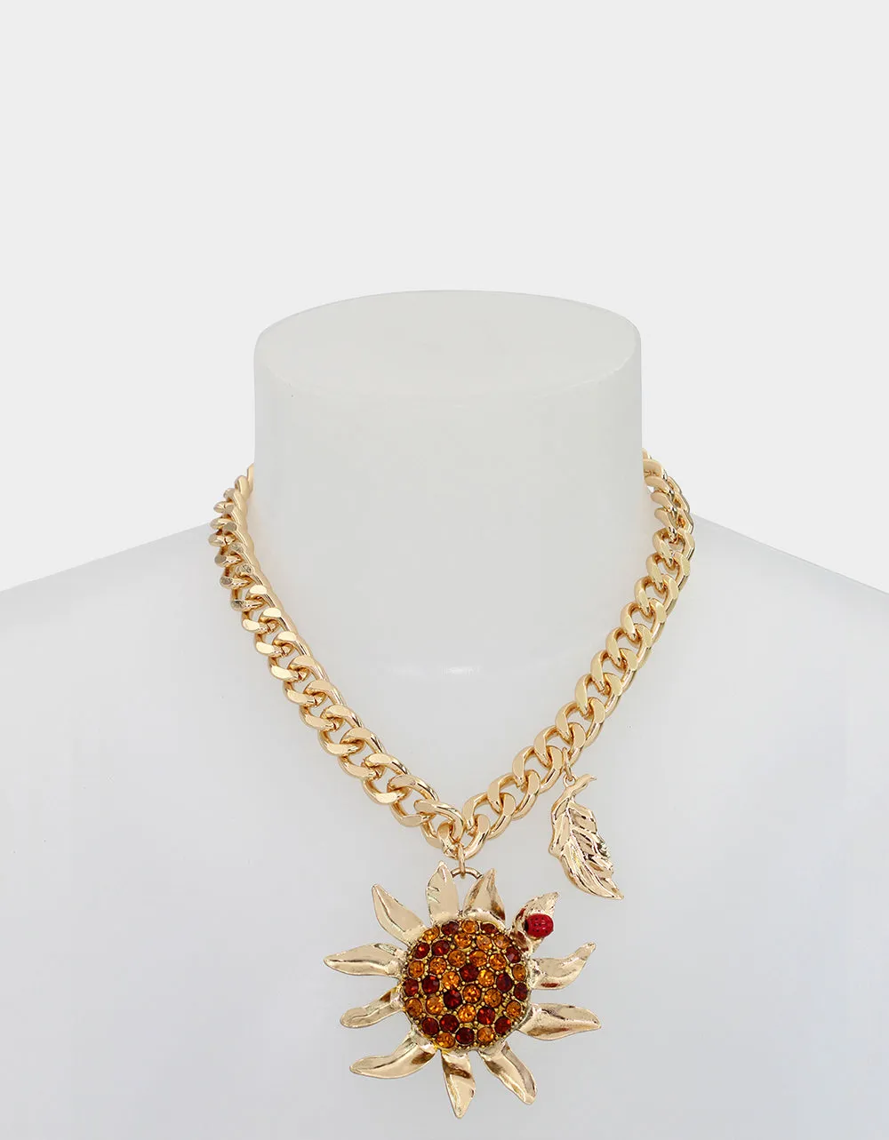 ITS FALL YALL SUNFLOWER PENDANT GOLD sold by Betsey Johnson product image thumbnail 3