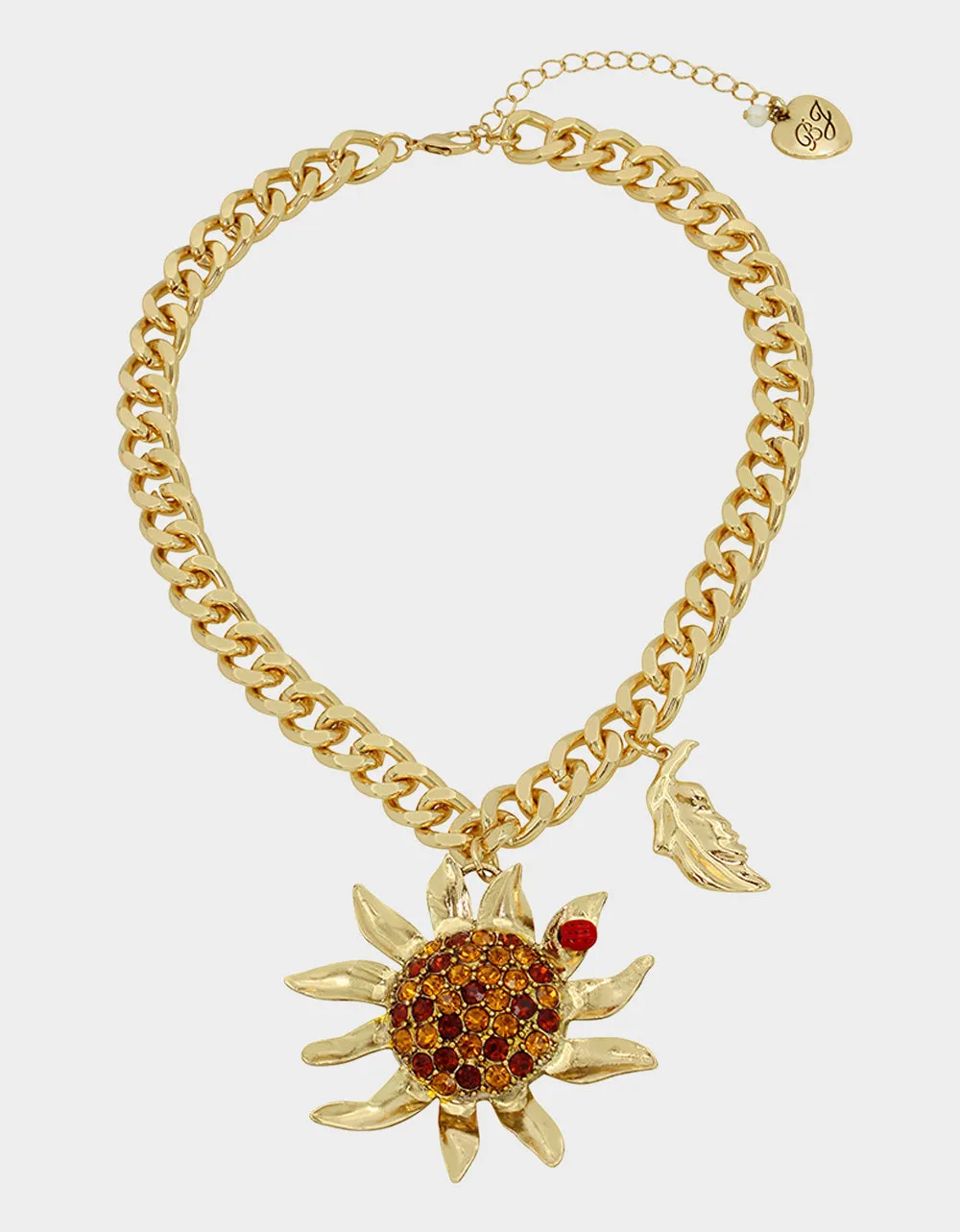 ITS FALL YALL SUNFLOWER PENDANT GOLD sold by Betsey Johnson