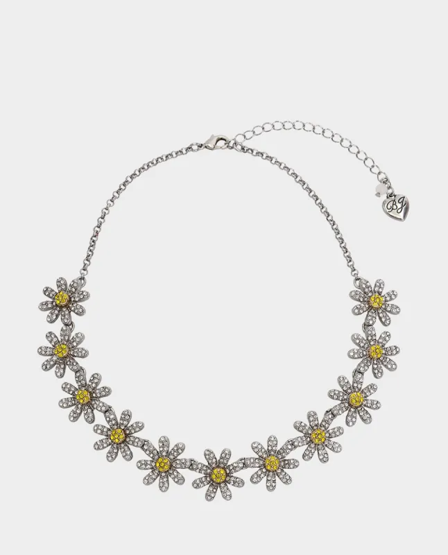 OHH A DAISY FRONTAL NECKLACE YELLOW sold by Betsey Johnson