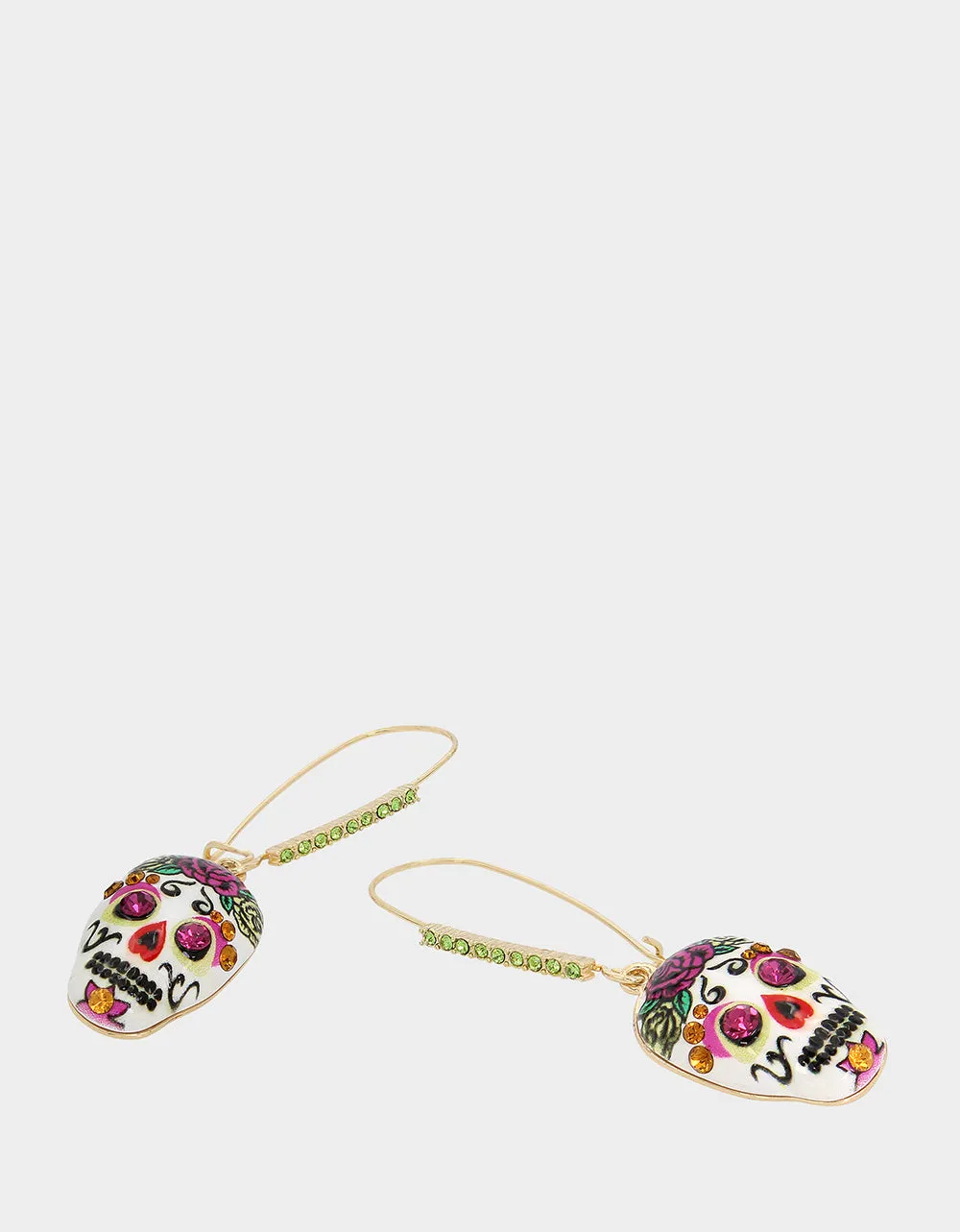 HOLA TO LOVE SKULL HOOK EARRINGS MULTI sold by Betsey Johnson product image thumbnail 2