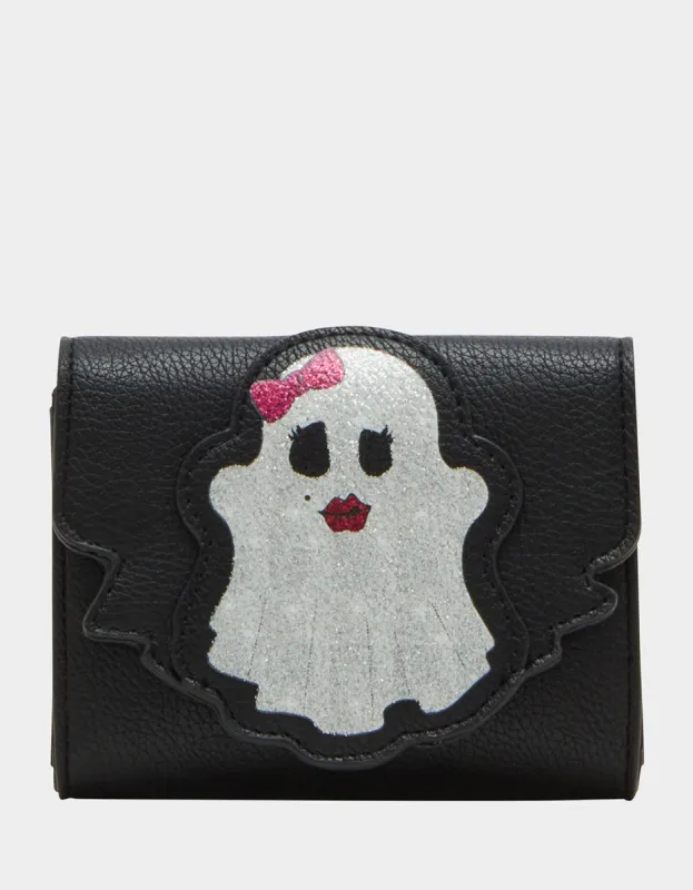 KITSCH BOOTIFUL BIFOLD WALLET BLACK sold by Betsey Johnson