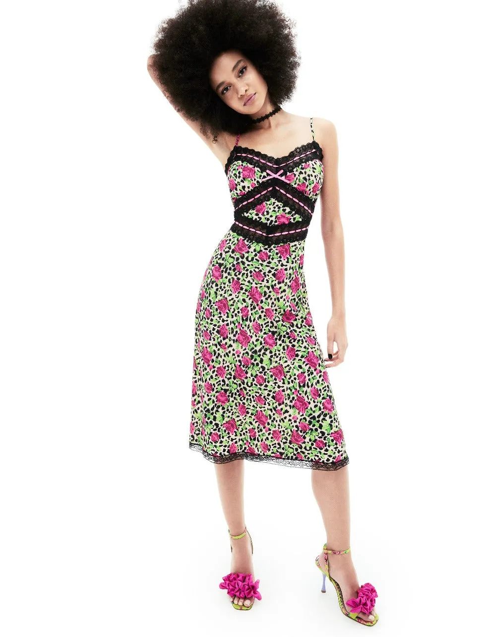 HOLLYWOOD MIDI DRESS MULTI | RE:LUV sold by Betsey Johnson product image thumbnail 2