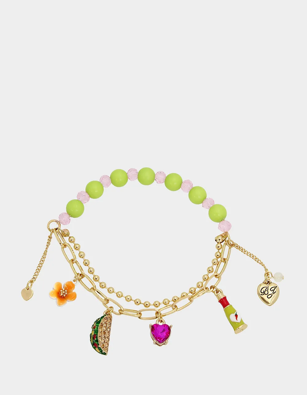 HOLA TO LOVE TACO CHARM STRETCH BRACELET MULTI sold by Betsey Johnson