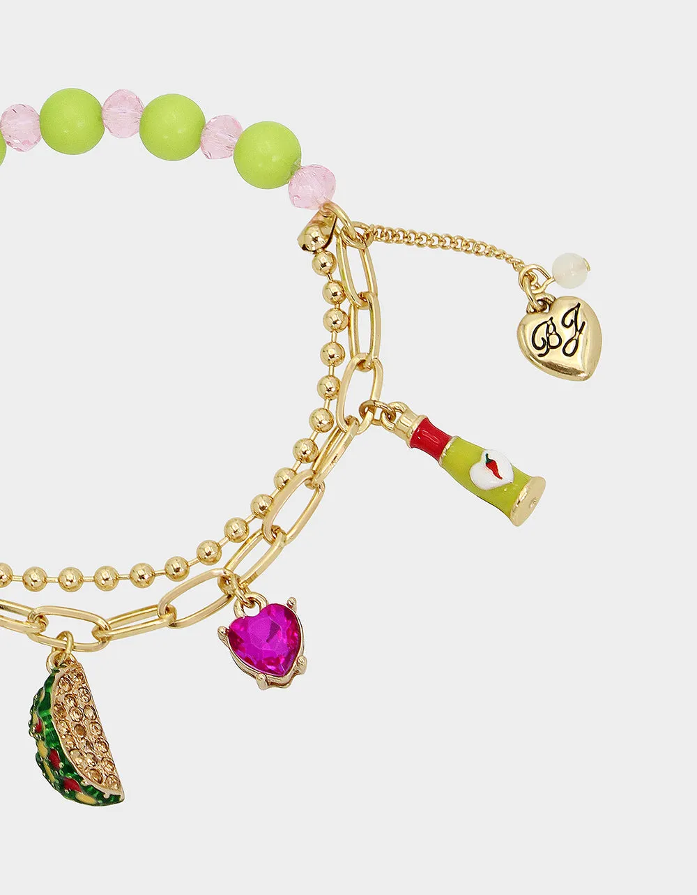HOLA TO LOVE TACO CHARM STRETCH BRACELET MULTI sold by Betsey Johnson product image thumbnail 2