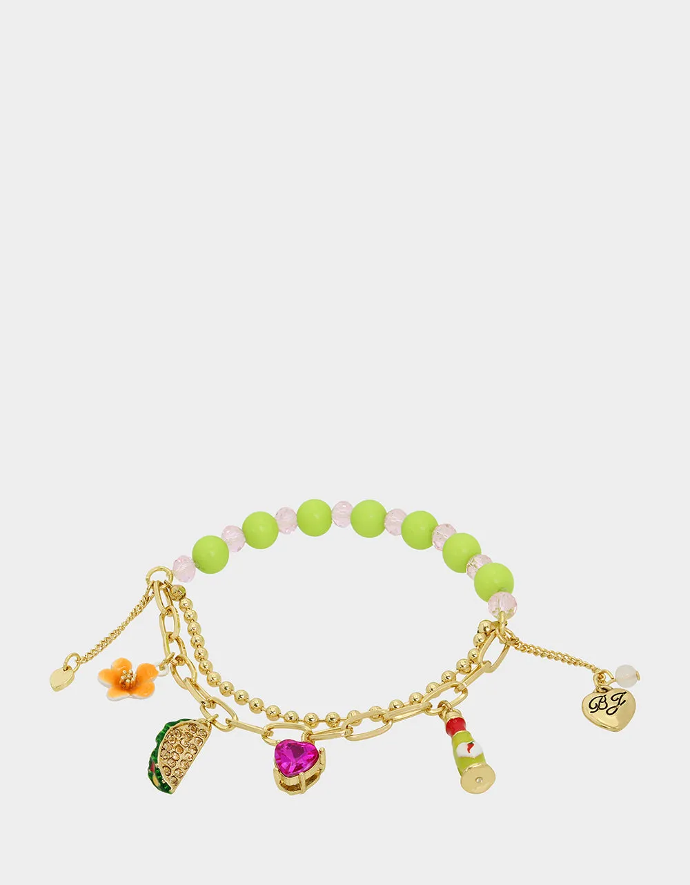 HOLA TO LOVE TACO CHARM STRETCH BRACELET MULTI sold by Betsey Johnson product image thumbnail 3