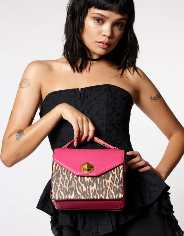 COCKTAIL TIME FLAP TOP HANDLE PINK MULTI sold by Betsey Johnson