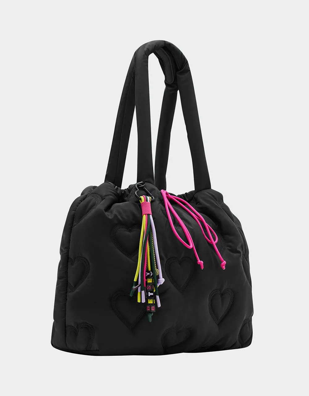 BUNGEE JUMP NYLON TOTE BLACK sold by Betsey Johnson product image thumbnail 2