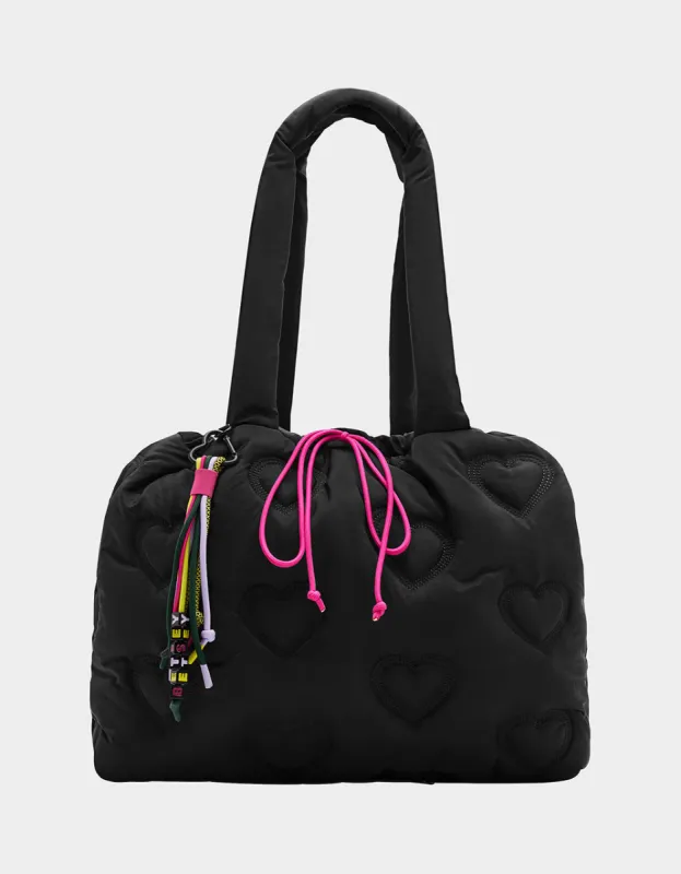 BUNGEE JUMP NYLON TOTE BLACK sold by Betsey Johnson