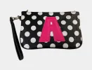 Polka Dot Wristlet Clutch - Letter A | RE:LUV sold by Betsey Johnson