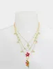 HOLA TO LOVE ILLUSION NECKLACE MULTI sold by Betsey Johnson