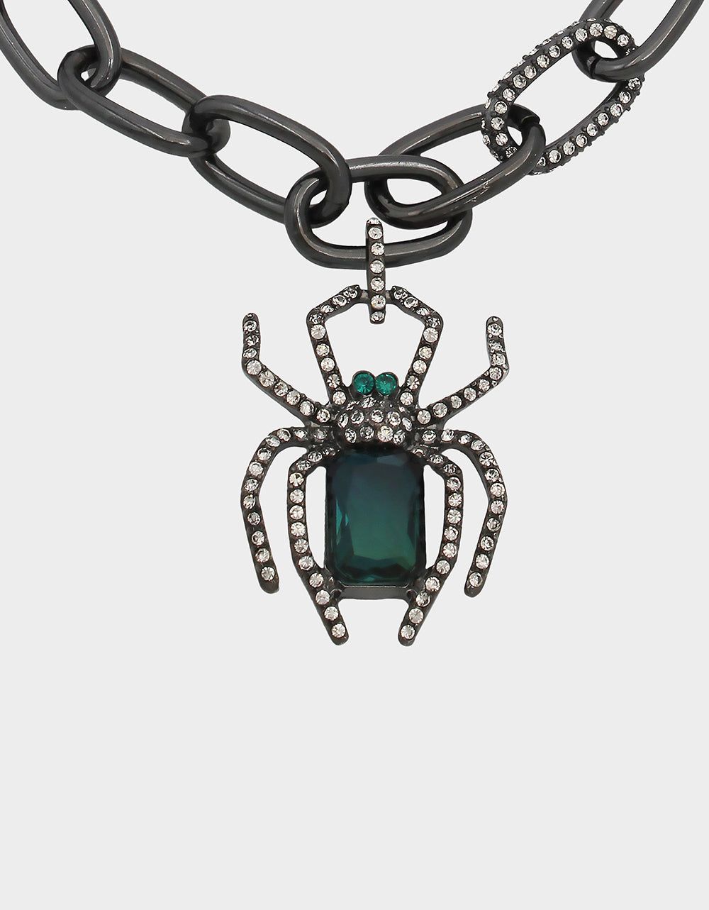 RICH WITCH SPIDER PENDANT NECKLACE GREEN sold by Betsey Johnson product image thumbnail 3