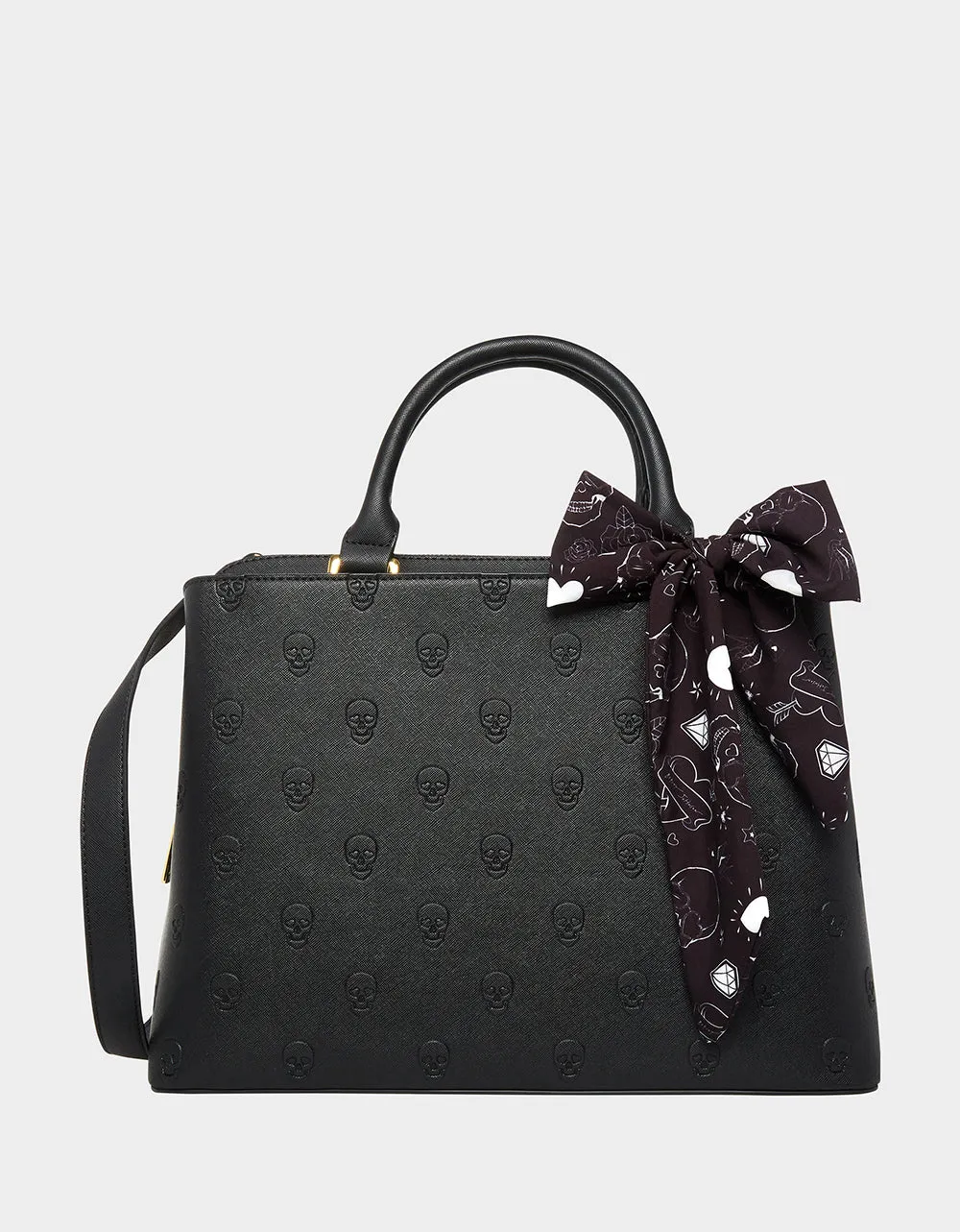 SKULLICIOUS SATCHEL BLACK | RE:LUV sold by Betsey Johnson
