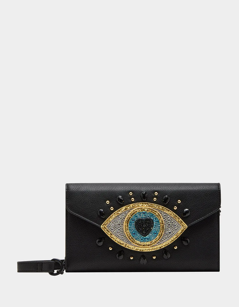 EVIL EYE WALLET ON A CHAIN BLACK sold by Betsey Johnson