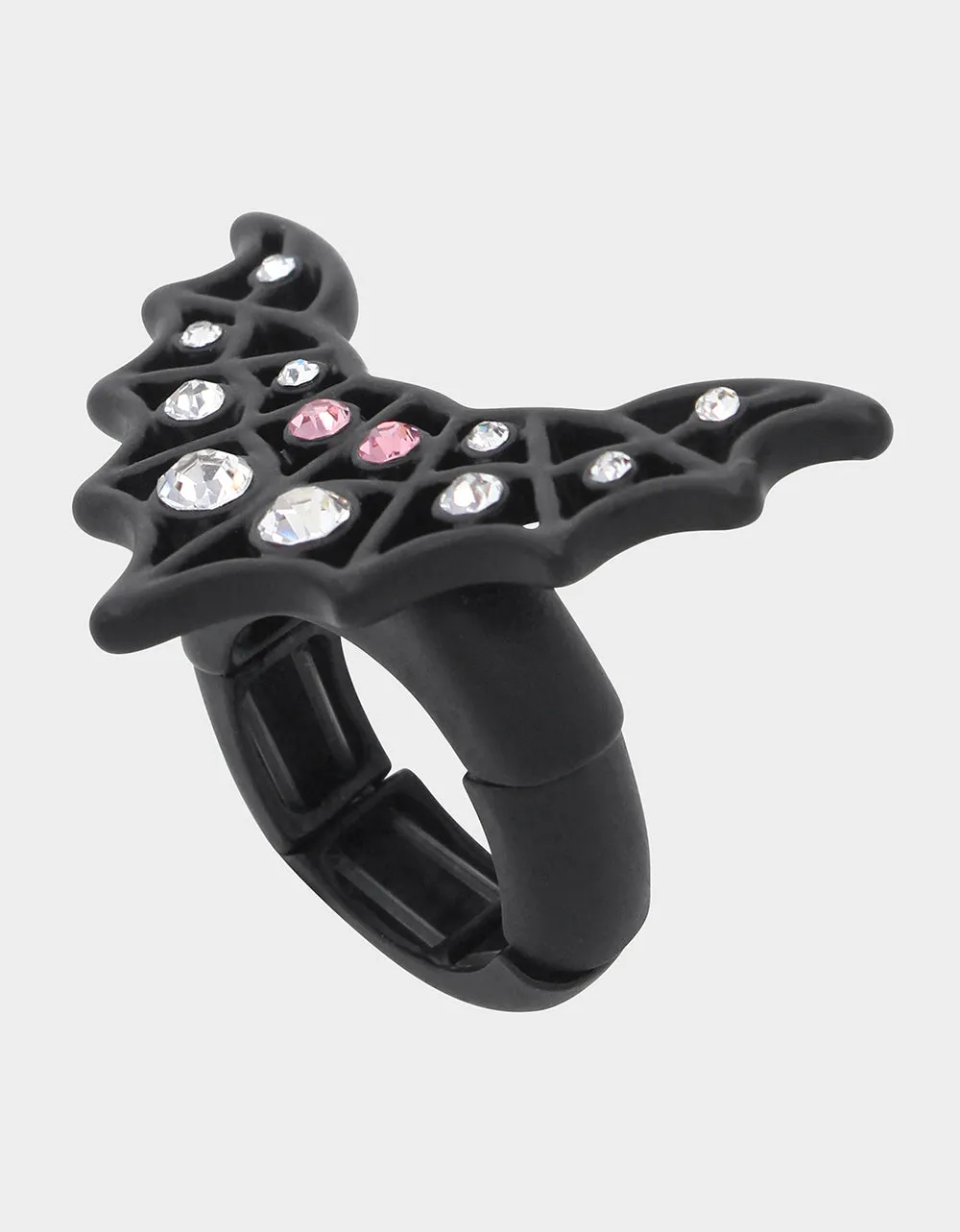 FLY BY NIGHT BAT STRETCH RING RHINESTONE sold by Betsey Johnson product image thumbnail 2