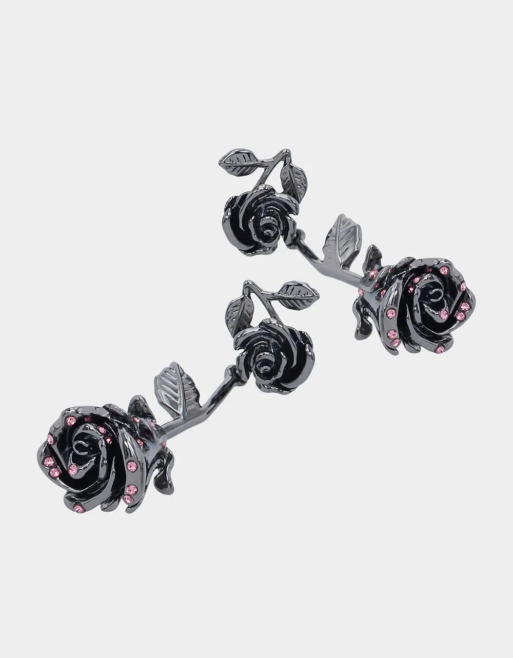 FLY BY NIGHT ROSE POST LINEAR EARRINGS PINK sold by Betsey Johnson product image thumbnail 2