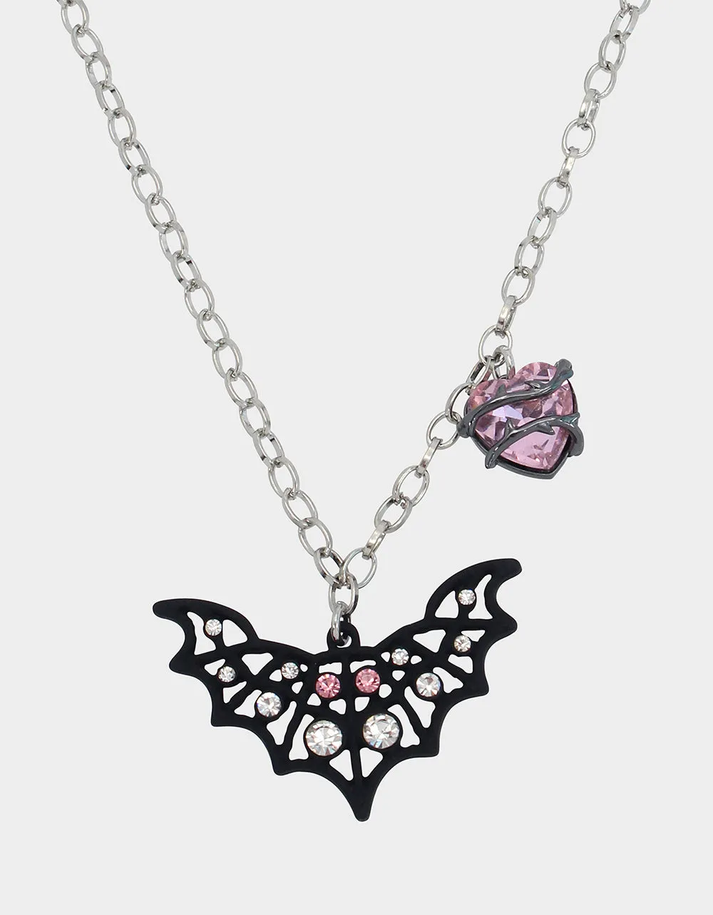 FLY BY NIGHT BAT PENDANT RHINESTONE sold by Betsey Johnson product image thumbnail 2