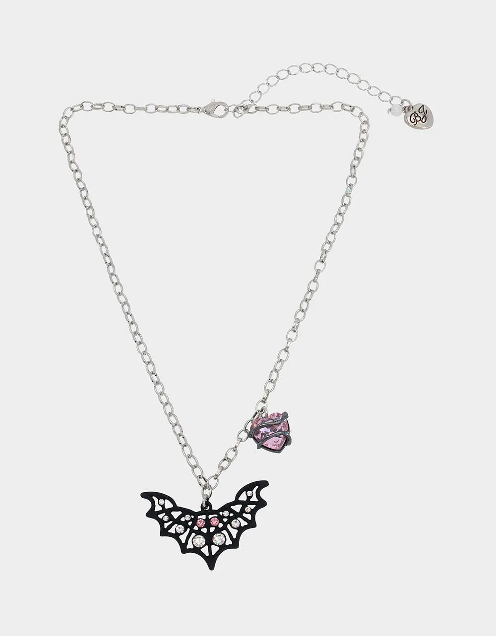 FLY BY NIGHT BAT PENDANT RHINESTONE sold by Betsey Johnson