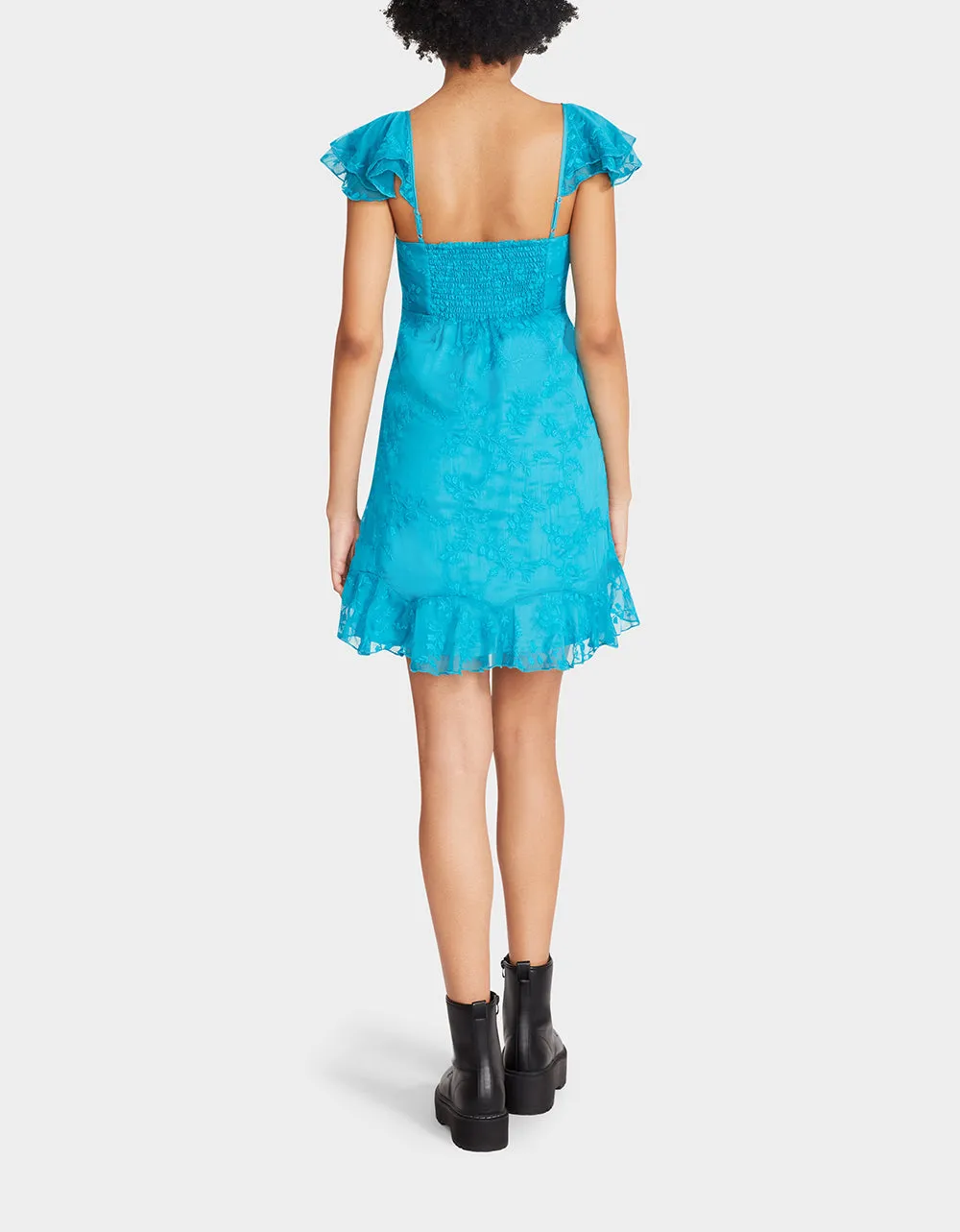 SUMMER ROMANCE MINI DRESS TURQUOISE | RE:LUV sold by Betsey Johnson product image thumbnail 5