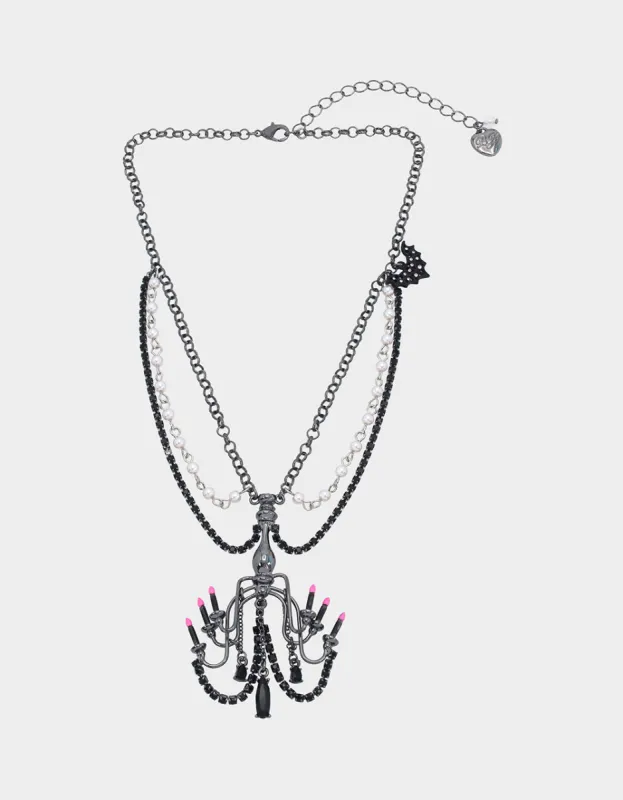 FLY BY NIGHT CHANDELIER PENDANT PINK sold by Betsey Johnson